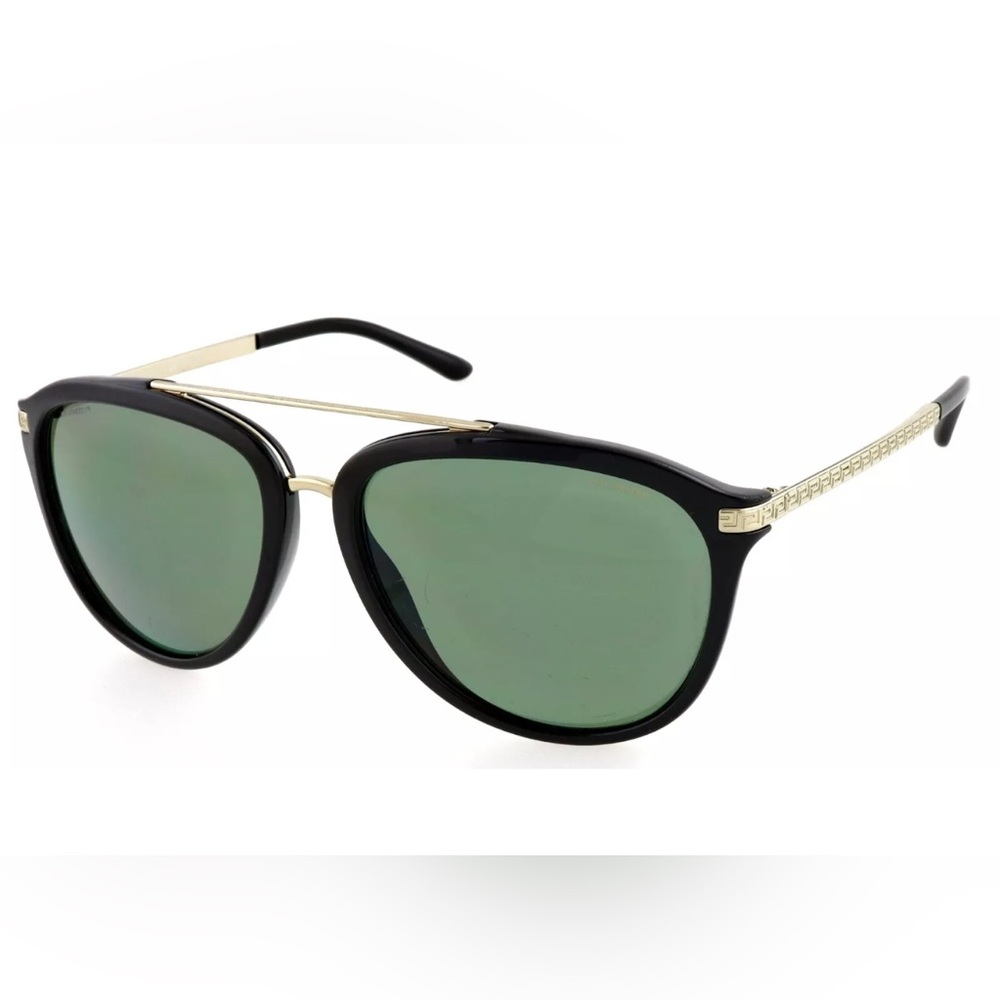 VERSACE VE 4299 GB1/9A 58mm Black Gold Aviator Sunglasses